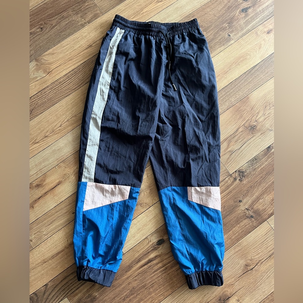 Topshop XS Unisex Colour block Track Pants/ Slush pants (Water-Resistant)